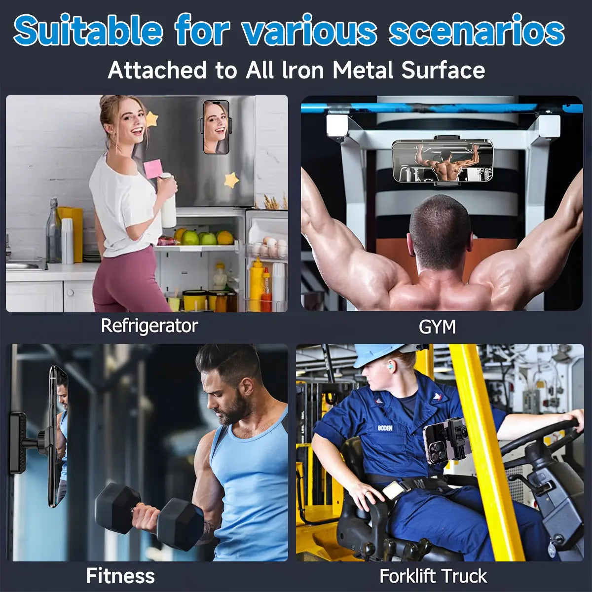 Magnetic Phone Holder for Gym Content Influencers