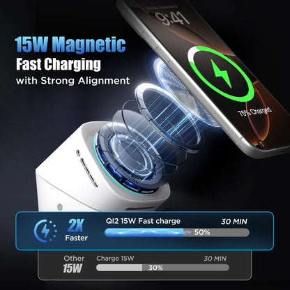 3 in 1 Wireless Charging Station for Iphone & Samsung