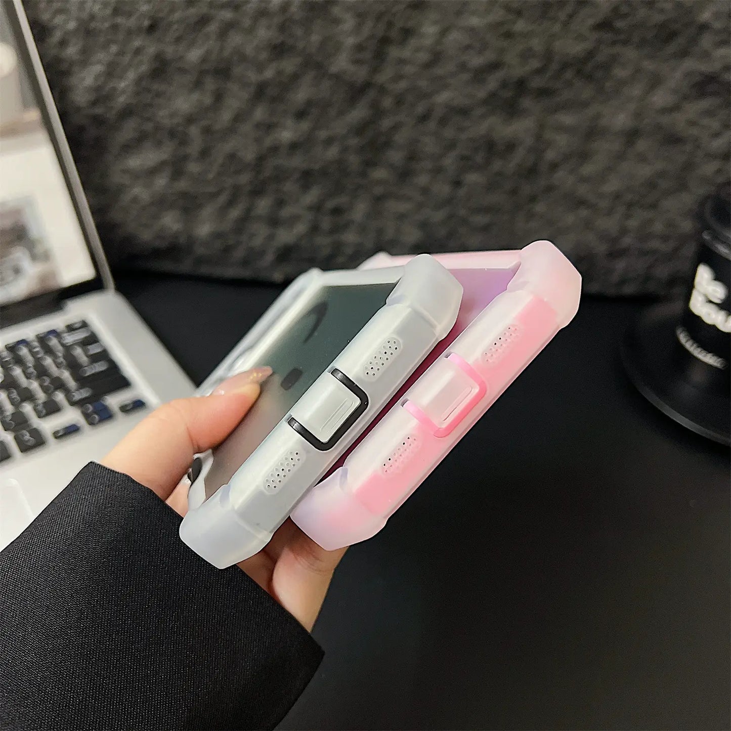 Iridescent Laser Fluorescent Cute Phone Case  for Iphone 17 16 Pro Max 15 14 13 Pro Max
