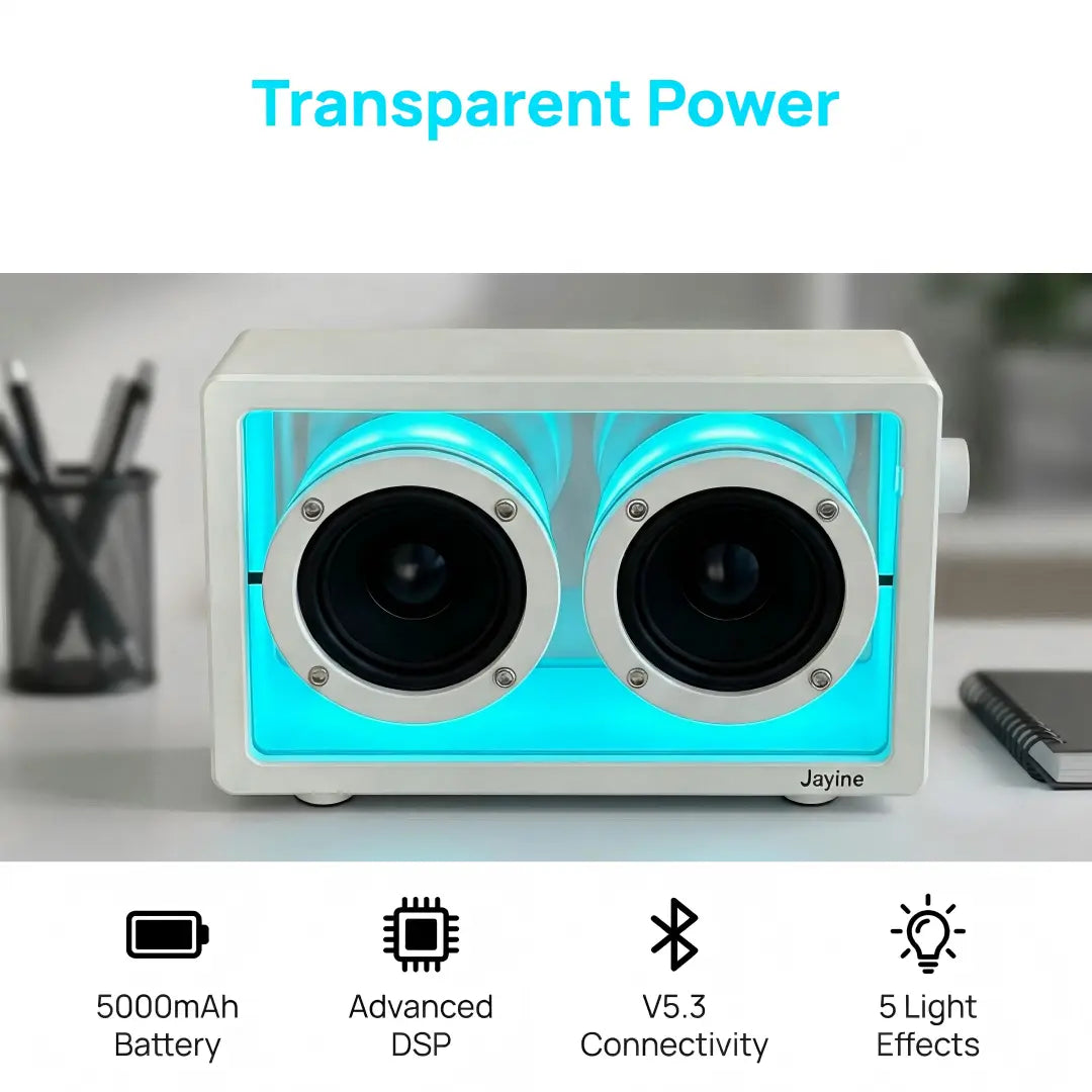 Cassette Glow Portable Wireless Speaker
