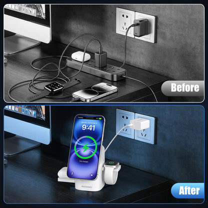 3 in 1 Wireless Charging Station for Iphone & Samsung