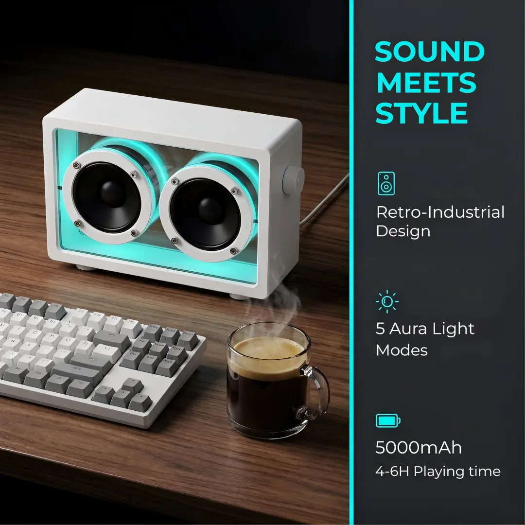Cassette Glow Portable Wireless Speaker