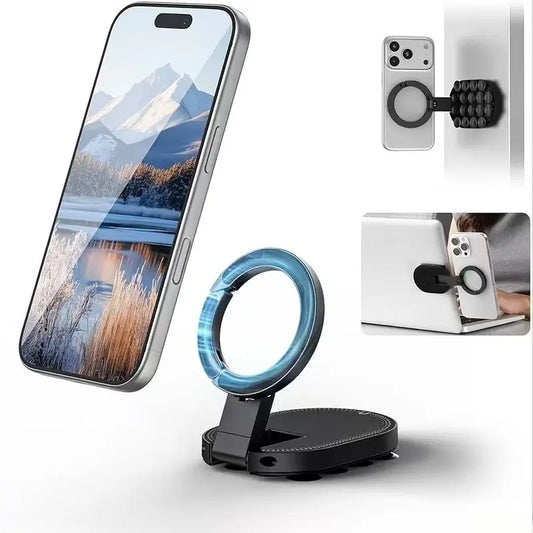 Maglock Magnetic Phone Mount – Suction Cup Desktop Stand for Iphone 17/16/15/14