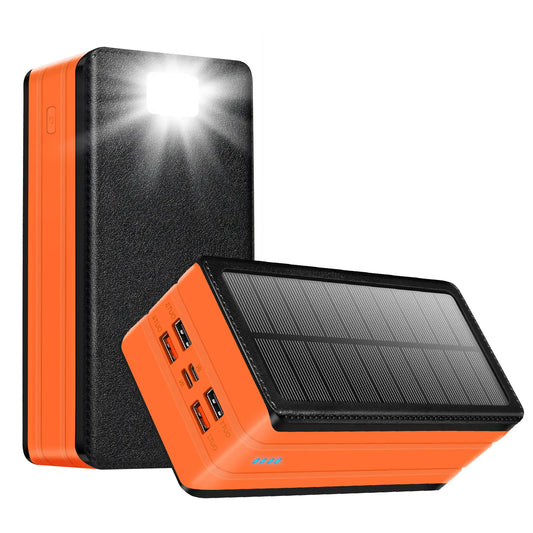 Solar Power Bank 80000Mah Battery Pack 22.5W Fast Charging USB-C