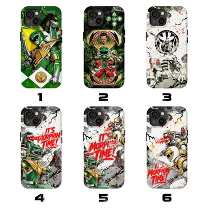 Mighty Morphin Ranger Tough Phone Case Collection,  Suitable for Iphone 11-7 Pro Max/Plus and Samsung Galaxy S23/22/23/24/25/26 Ultra