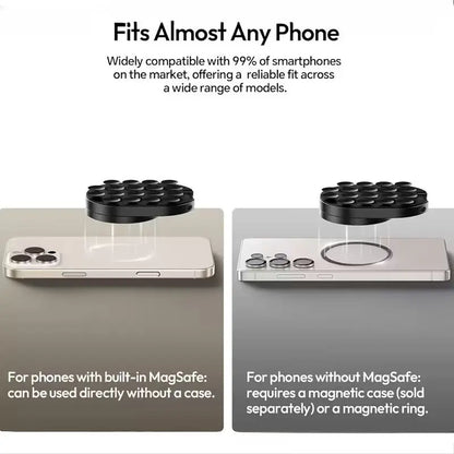 Maglock Magnetic Phone Mount – Suction Cup Desktop Stand for Iphone 17/16/15/14
